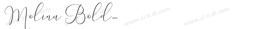 Molina Bold字体转换